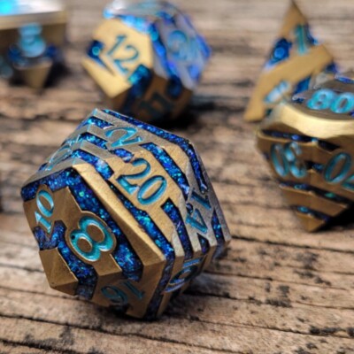   Inkubus Metal DnD Dice Set |  TPK | Dungeons & Dragons AD&D d20