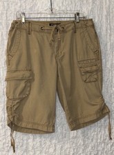 Eddie Bauer: Cargo Women s Shorts, Multiple Pockets, Drawstring Waist, Size: 8