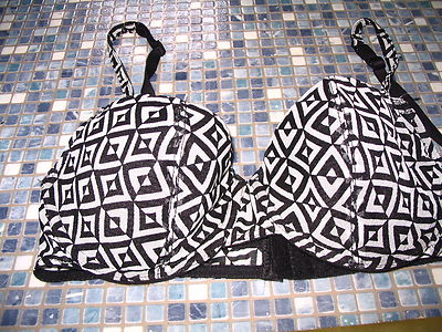 PRETTY POLLY SCHWARZ & WEISS BÜGEL BH 32C UVP £22,00 BRANDNEU PORTOFREI