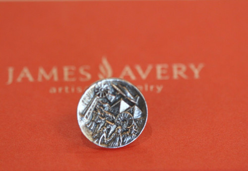 **RARE** Handmade James Avery Settlers Pin Kerrville Charm Sterling Silver .925