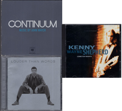 Lot Of 3 Male Vocalist CDs - John Mayer, Lionel Richie, Kenny Wayne Shepherd