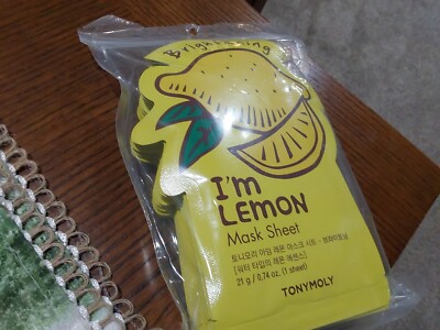 TONYMOLY TONY MOLY I'M LEMON BRIGHTENING Mask 10 Sheets FL SZ NEW FREE SHIP!
