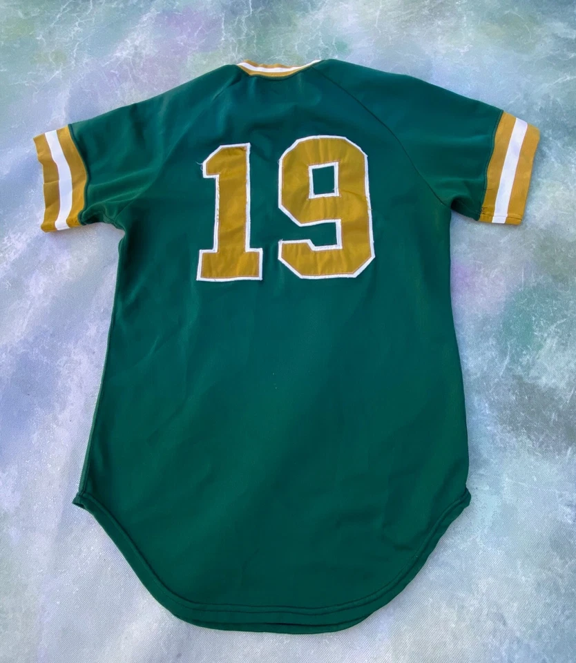 Camiseta de béisbol vintage Wilson Glen Oak Golden Eagles para hombre #19 talla 42. Foto 4 de 4