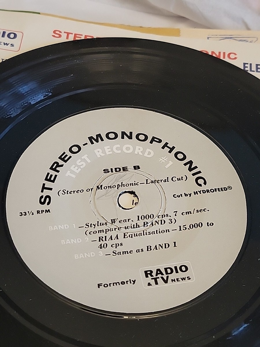 Stereo-Monophonic Test Record 33 1/3 RPM 1959 | eBay