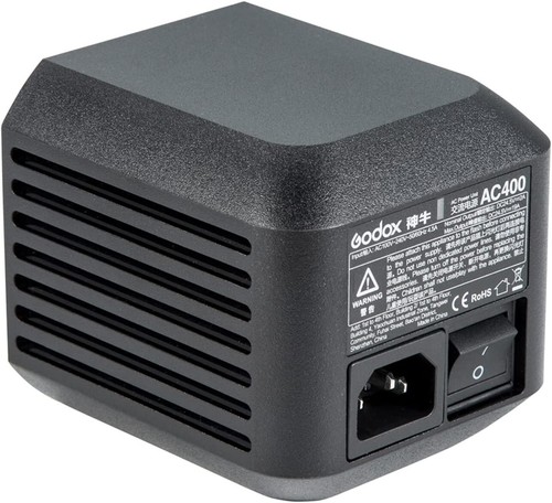 Adaptador de corriente alterna Godox AC400 para flash AD400Pro | Unidad de red de 100-240 V, ventilador refrigerado - Imagen 8 de 8