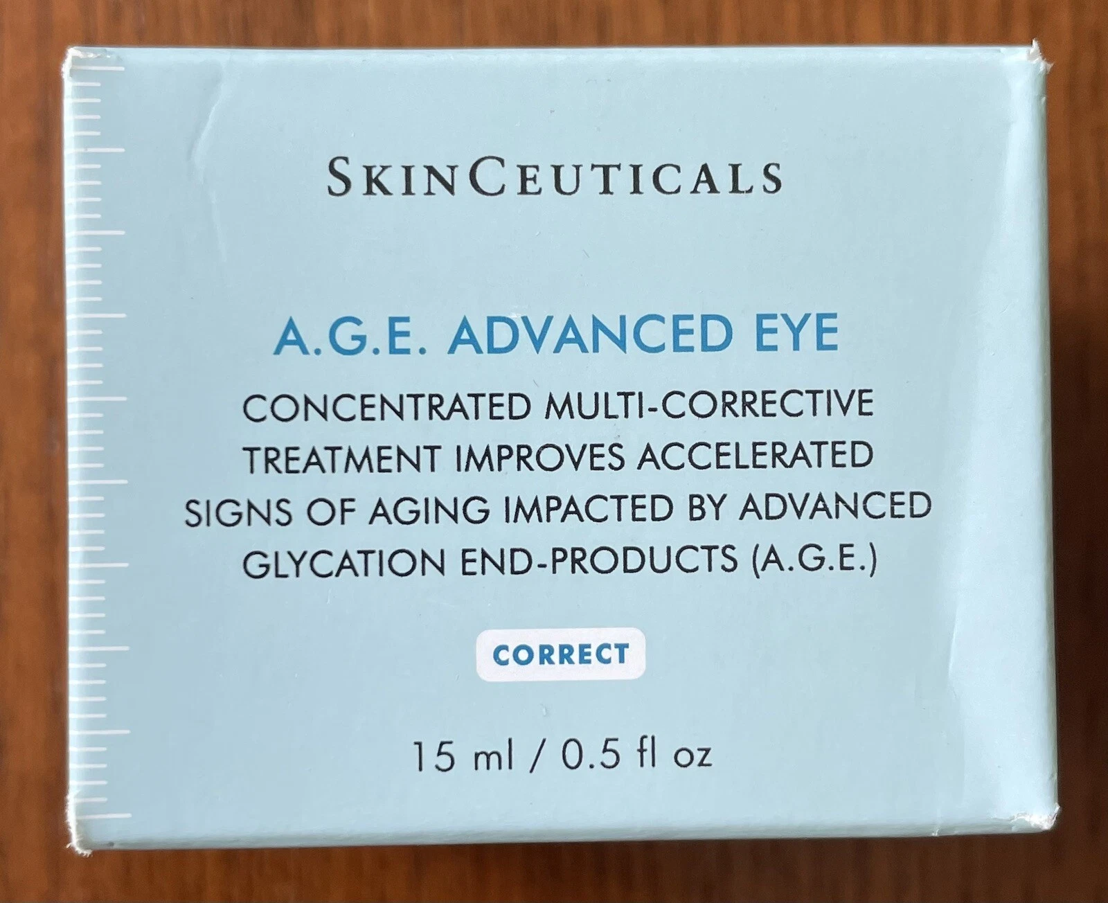 SKINCEUTICALS A.G.E AGE ADVANCED EYE CREAM *NEW* FULL SIZE .5 OUNCES SEALED BOX