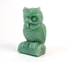 Gufo in Agata Verde. Soprammobile, Idea Regalo