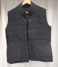 Ladies Lined Gilet Waistcoat Black Size 14  Designed and made for college show