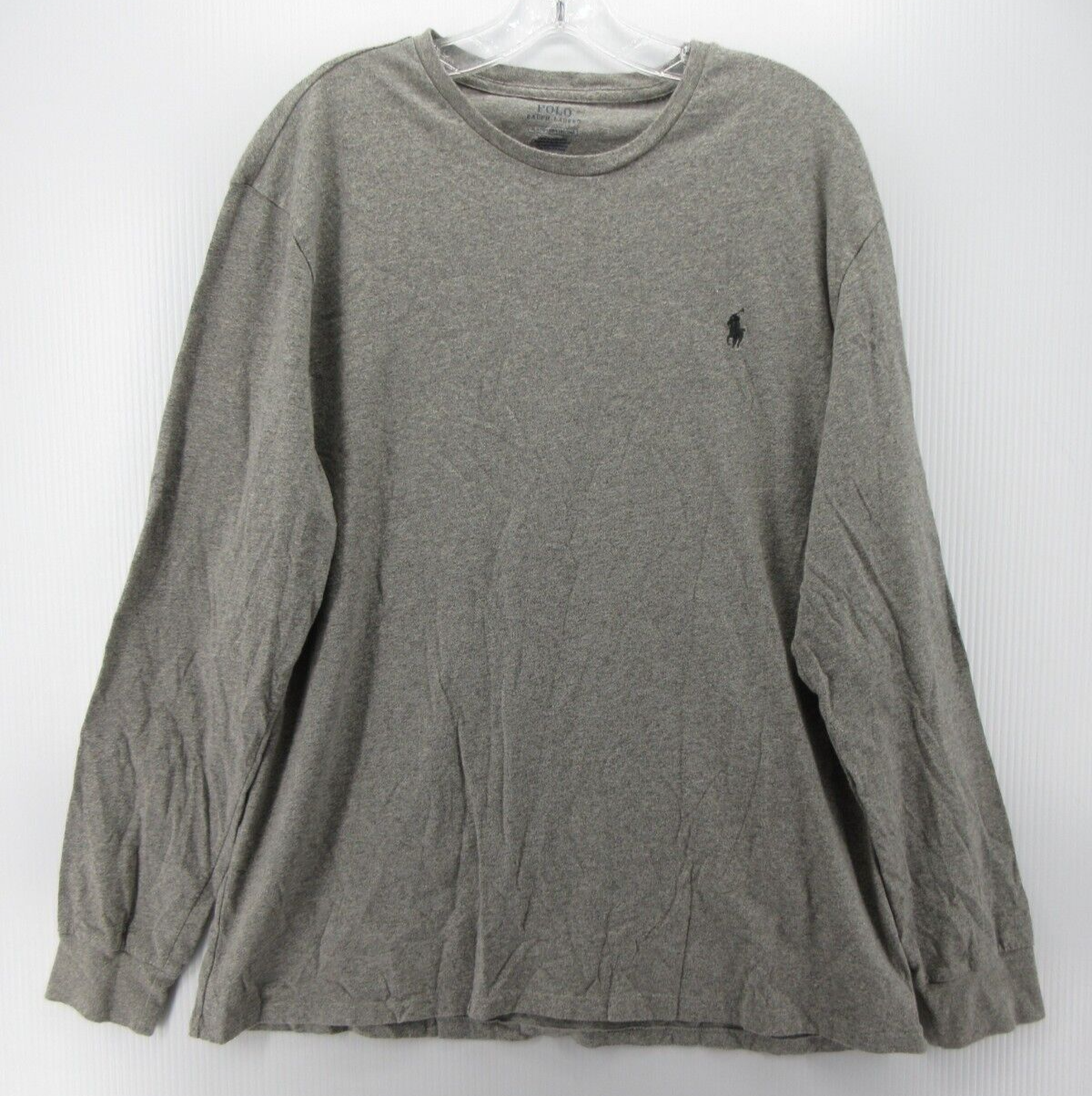 Polo Ralph Lauren uomo XL grigio pullover pony logo girocollo maglietta erica