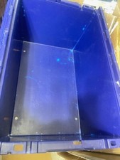 Storage and Packing Plastic Tote Crate Attached Lid Flip Top 27"Lx16.9"Wx13"H DR