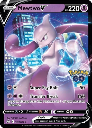 Mewtwo V SWSH223 SWSH: Sword & Shield Promo Cards