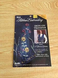 Silk Ribbon Embroidery Iron-On Transfer Kit 33625