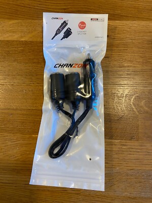 Chanzon 7'' 2-in-1 Auto zwei Steckdosen Adapter Power Splitter Ladegerät DC 12 V UK, NEU