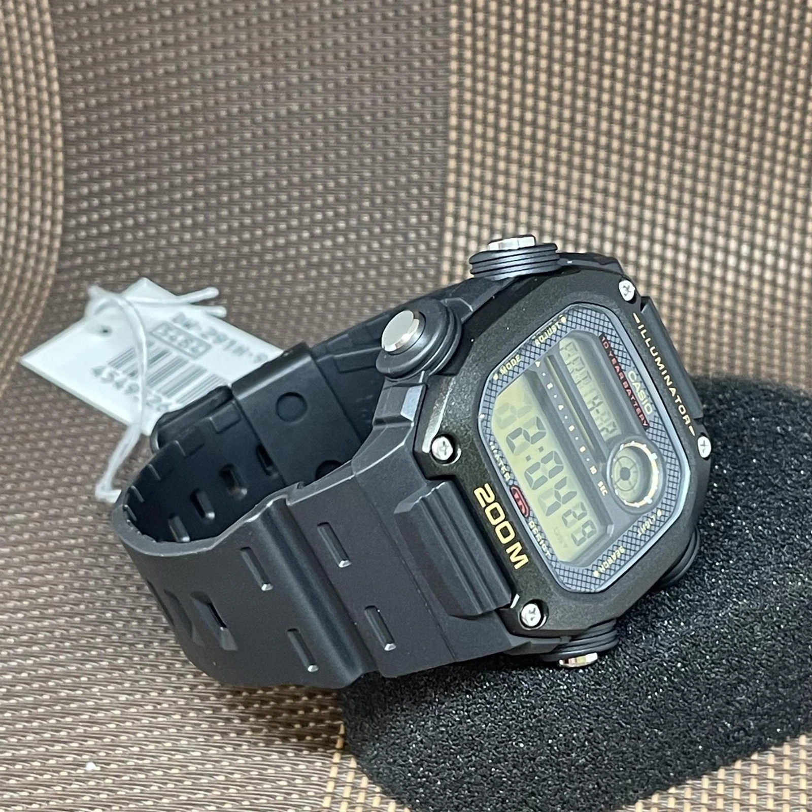 Casio DW-291H-9A Youth Illuminator World Time Digital Men's Black Sporty Watch - Picture 5 of 11