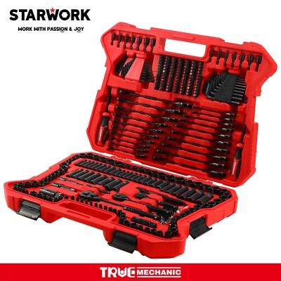 STARWORK TRUE MECHANIC  303-Piece Mechanics Tool Set,120T Ratcheting Wrench