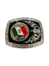 Mexico Cowboy Western Style belt Buckle Hebilla Vaquero Mexico