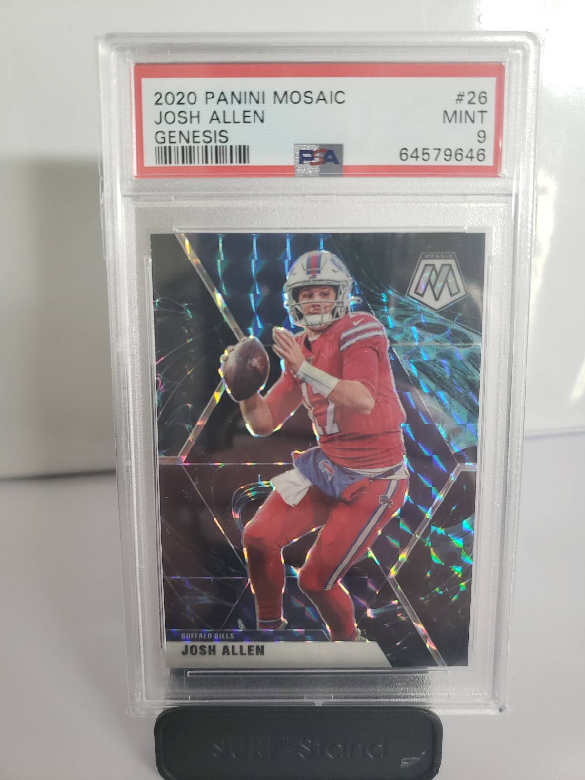 💥 2020 Panini Mosaic Gensis #26 Josh Allen Genesis Psa 9 Bills QB SSP LOW POP💥
