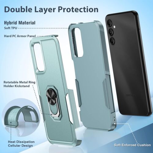 Custodia telefono + vetro temperato per Samsung Galaxy S25 Ultra S24 S23 FE Plus - Foto 61 di 62