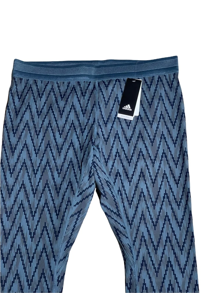 RARO Adidas PRIME HEAT.RDY REVERSIBLE 7/8 MALLAS Para Hombres 2XL LEGACY AZUL FT9163 Foto 2 de 4