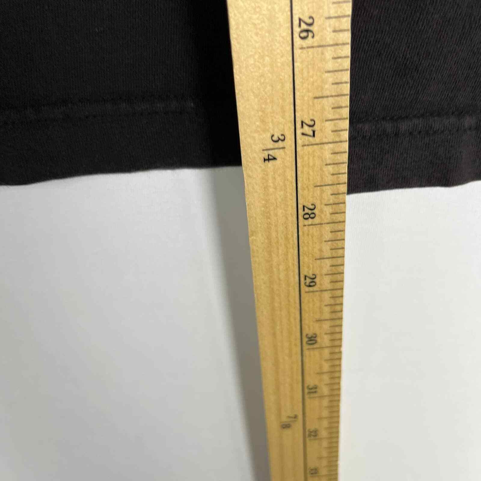 Vintage Faded Blank Brown Black T shirt Large - image 5
