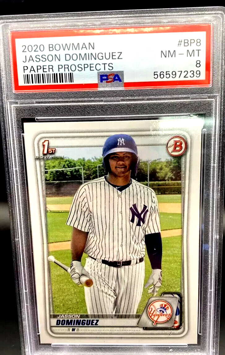 2020 Bowman 1st 💥JASSON DOMINGUEZ💥 #BP8 Yankees RC PSA № 8 ⟪BID-TO-WIN-TODAY⟫