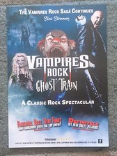 Steve Steinman's Vampires Rock Ghost Train A5 tour Flyer