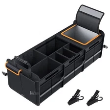  Car Trunk Storage Box Cargo Organizer Collapsible Adjustable Lid for Car SUV 