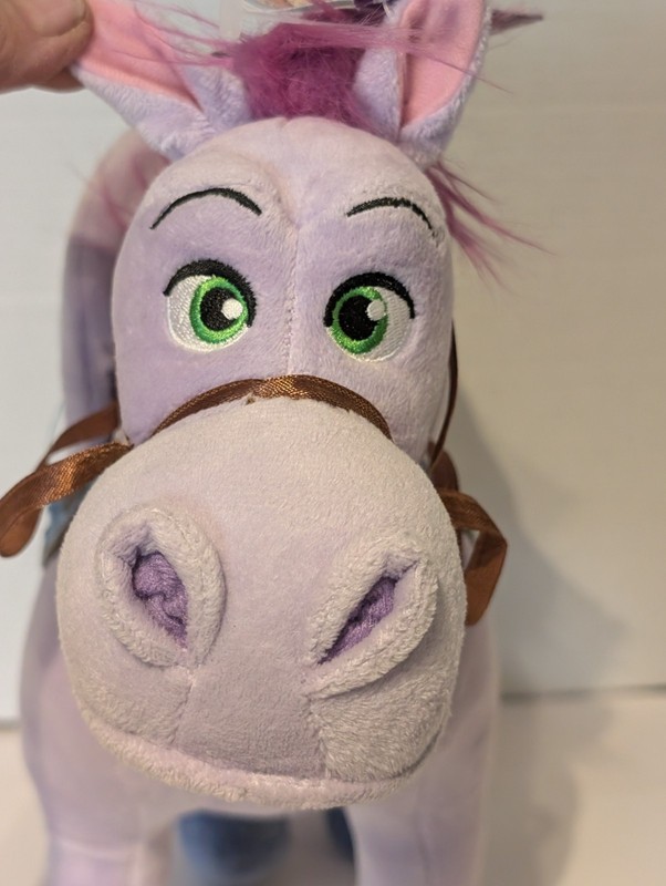 Sophia Disney Stuffed Pegasus Minimus Wing Purple Plushed Animal 14" Tall Horse 