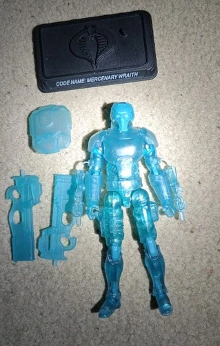 GI Joe 25th Anniversary Mercenary Wraith (Clear) 2008 Variant Loose