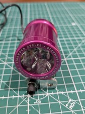 Sinewave Cycles Beacon 2 Hub Dynamo Headlight Pink Great condition go pro mount 