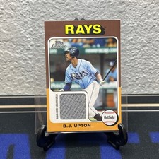 2011 Topps Lineage - B.J. Upton #75R-BU Mini 1975 Design Relics (MEM)