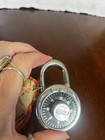 Vtg ABUS No. 78 Steel Combination Padlock w/combination tag. Hong Kong — photo 4