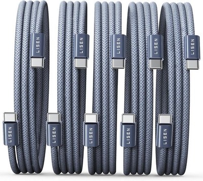 USB C Kabel Set 60W PD 3.0 Schnellladekabel 1m-3m für iPhone Samsung Pixel