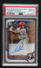 2022 Bowman Mega Box Chrome Mojo Yhoswar Garcia #BMA-YG PSA 10 GEM MT Auto 0mn9