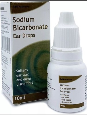 3x Natriumbicarbonat Ohrentropfen, Wachsentferner, Juckreizlinderung, 10ml Marke kann variieren