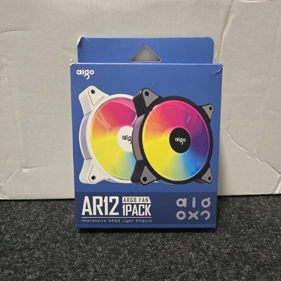 aigo AR12 ARGB Computer Case Fan 120mm - White