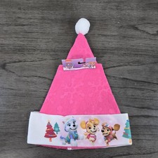 Nickelodeon Paw Patrol Pink Santa Hat "NWT"