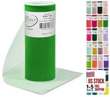 Decorative Matte Tulle, Lightweight Polyester Tulle Fabric for Tutus,