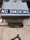 No Smoking Sign, 24x4”, Vintage From Gas Station