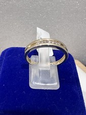 14kt.yellow gold mens diamond wedding band size 10.- 2.90 grams.