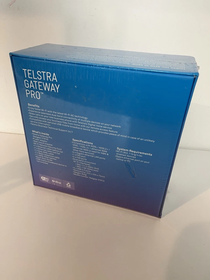 Telstra Gateway Pro Netgear V7610-1TLAUS WiFi Modem Router - BRAND NEW SEALED - Image 3 of 4