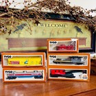 HO SCALE 5Pc LOT TYCO TRAIN CARS ROLLING STOCK FREIGHT CARS SANTA FE — photo 1