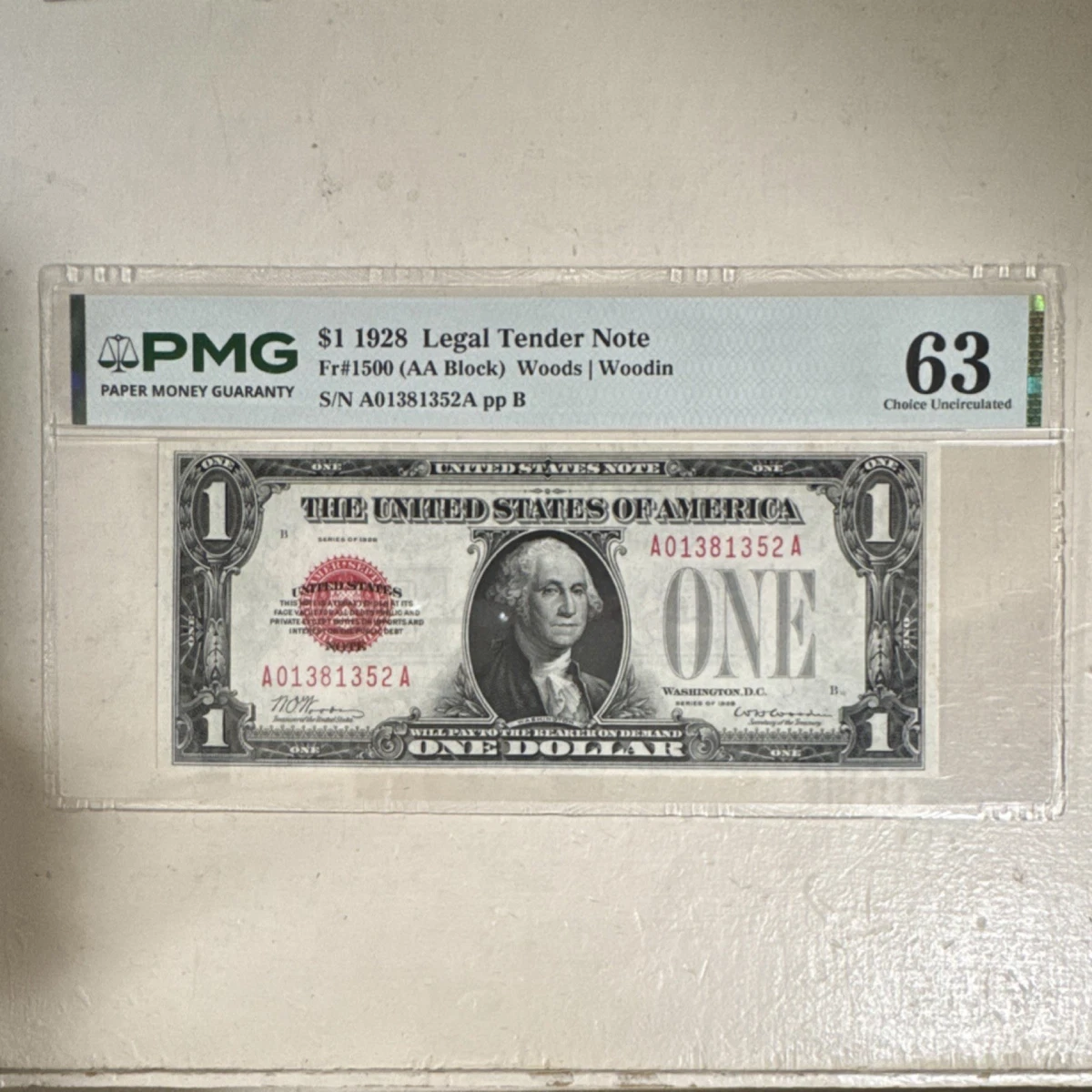 Uncirculated $1 1928 Year United States Small Size Notes for sale