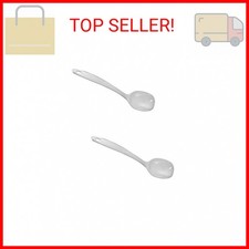 Chef Craft Melamine Basting Spoon White Hard Plastic, 11-Inches Long (2-Pack)