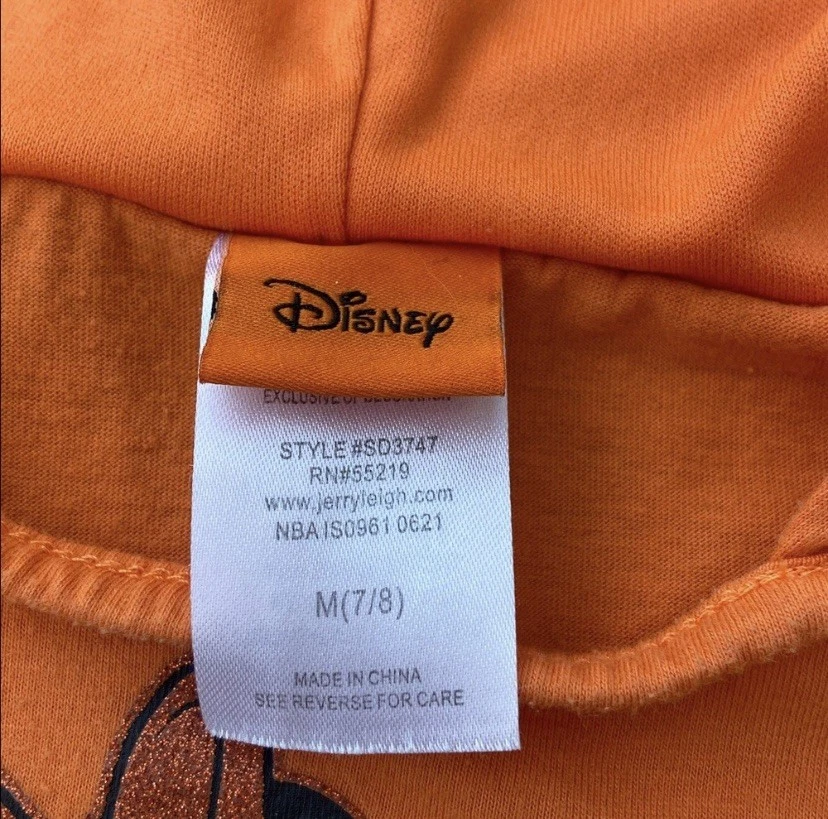 Disney Minnie Mouse Halloween Truco o trato Naranja Negro Vestido Disfraz M 7/8 Foto 3 de 4