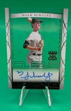 Noah Schultz 2022 Leaf Trinity Clear RC Auto /99 Chicago White Sox