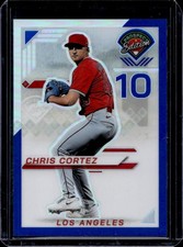 2025 Panini Prospect Edition Chris Cortez Holo Ticket Blue #/149 Angels