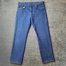 Vintage Lee Mens Sz 38X32 36x31 Jeans Dark Wash Denim Union Made in USA