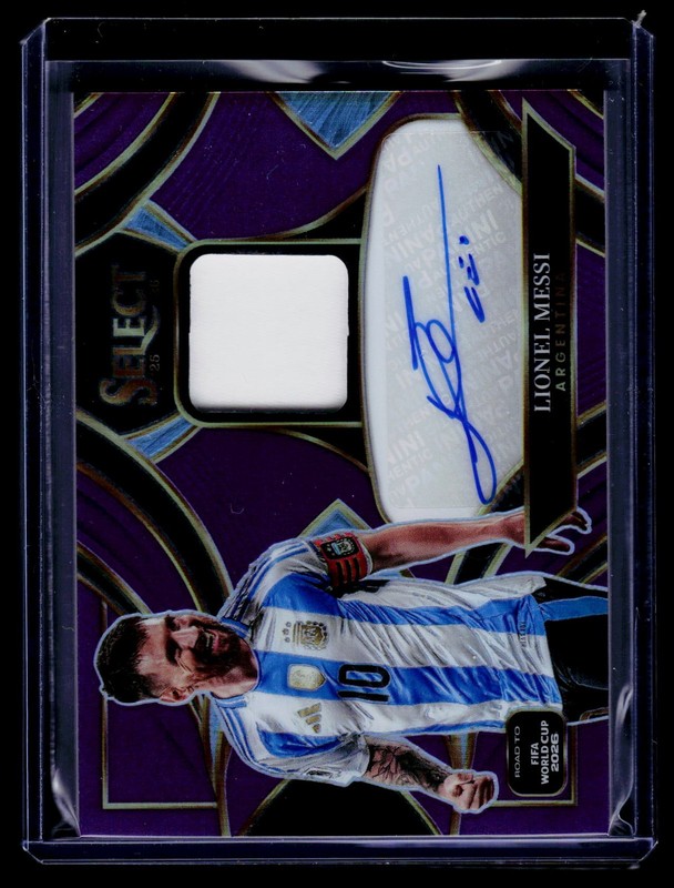 2025-26 Select Road to the World Cup Lionel Messi Patch Auto Purple /99