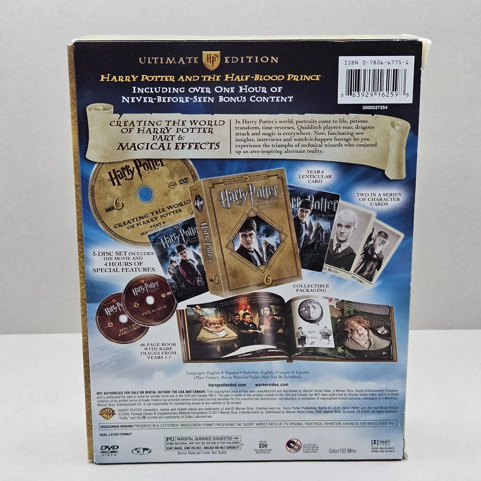 Harry Potter and the Half Blood Prince Ultimate Edition (DVD Box Set) Book Cards - image 3 of 4